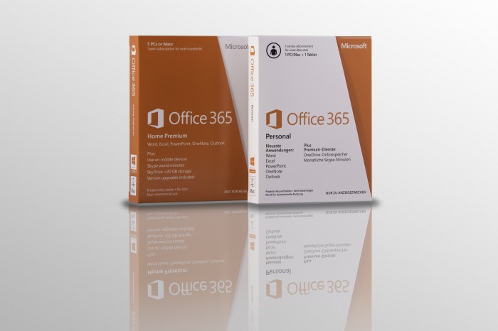 Microsoft Office Pakete.